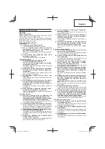 Предварительный просмотр 5 страницы HIKOKI G14DSL Handling Instructions Manual