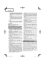 Предварительный просмотр 6 страницы HIKOKI G14DSL Handling Instructions Manual