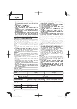 Предварительный просмотр 8 страницы HIKOKI G14DSL Handling Instructions Manual