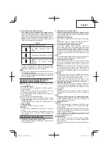 Предварительный просмотр 11 страницы HIKOKI G14DSL Handling Instructions Manual