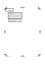 Предварительный просмотр 12 страницы HIKOKI G14DSL Handling Instructions Manual