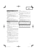 Предварительный просмотр 27 страницы HIKOKI G14DSL Handling Instructions Manual