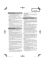 Предварительный просмотр 33 страницы HIKOKI G14DSL Handling Instructions Manual