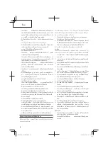 Предварительный просмотр 38 страницы HIKOKI G14DSL Handling Instructions Manual