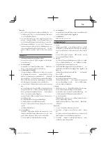 Предварительный просмотр 41 страницы HIKOKI G14DSL Handling Instructions Manual