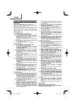 Предварительный просмотр 4 страницы HIKOKI G18MR Handling Instructions Manual