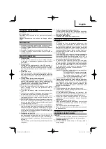 Предварительный просмотр 7 страницы HIKOKI G18MR Handling Instructions Manual