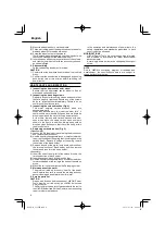 Preview for 8 page of HIKOKI G18MR Handling Instructions Manual