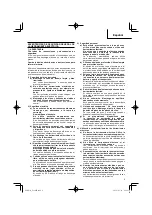 Предварительный просмотр 9 страницы HIKOKI G18MR Handling Instructions Manual