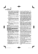 Предварительный просмотр 10 страницы HIKOKI G18MR Handling Instructions Manual