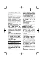 Предварительный просмотр 11 страницы HIKOKI G18MR Handling Instructions Manual