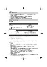 Предварительный просмотр 42 страницы HIKOKI G3618DA Handling Instructions Manual