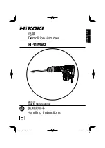 HIKOKI H 41MB2 Handling Instructions Manual preview