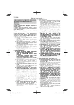 Предварительный просмотр 62 страницы HIKOKI H 60 MEY Handling Instructions Manual