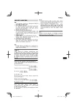 Предварительный просмотр 69 страницы HIKOKI H 60 MEY Handling Instructions Manual