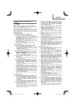 Предварительный просмотр 7 страницы HIKOKI M 12SA2 Handling Instructions Manual