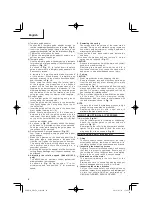 Предварительный просмотр 10 страницы HIKOKI M 12SA2 Handling Instructions Manual