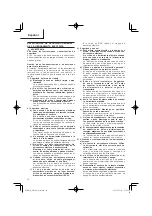 Предварительный просмотр 12 страницы HIKOKI M 12SA2 Handling Instructions Manual