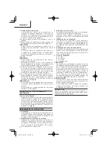 Предварительный просмотр 16 страницы HIKOKI M 12SA2 Handling Instructions Manual