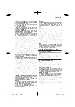 Предварительный просмотр 25 страницы HIKOKI M 12SA2 Handling Instructions Manual