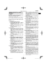 Предварительный просмотр 5 страницы HIKOKI M 12V2 Handling Instructions Manual