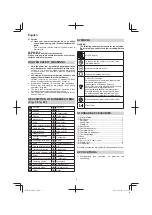 Предварительный просмотр 6 страницы HIKOKI M 12V2 Handling Instructions Manual