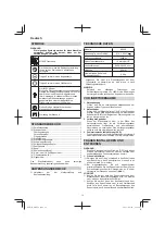 Предварительный просмотр 12 страницы HIKOKI M 12V2 Handling Instructions Manual