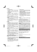 Предварительный просмотр 14 страницы HIKOKI M 12V2 Handling Instructions Manual