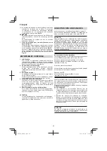 Предварительный просмотр 20 страницы HIKOKI M 12V2 Handling Instructions Manual