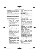 Предварительный просмотр 26 страницы HIKOKI M 12V2 Handling Instructions Manual