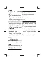 Предварительный просмотр 42 страницы HIKOKI M 12V2 Handling Instructions Manual