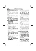 Предварительный просмотр 48 страницы HIKOKI M 12V2 Handling Instructions Manual