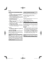 Предварительный просмотр 52 страницы HIKOKI M 12V2 Handling Instructions Manual