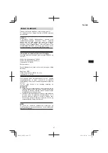 Предварительный просмотр 57 страницы HIKOKI M 12V2 Handling Instructions Manual