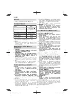 Предварительный просмотр 60 страницы HIKOKI M 12V2 Handling Instructions Manual