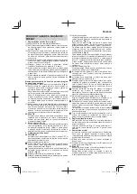 Предварительный просмотр 93 страницы HIKOKI M 12V2 Handling Instructions Manual