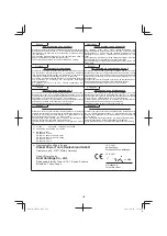 Предварительный просмотр 126 страницы HIKOKI M 12V2 Handling Instructions Manual