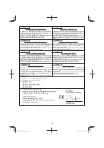 Предварительный просмотр 127 страницы HIKOKI M 12V2 Handling Instructions Manual