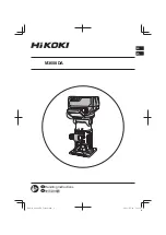 HIKOKI M3608DA Handling Instructions Manual preview