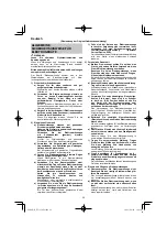 Preview for 20 page of HIKOKI NT 1850DA Handling Instructions Manual