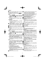 Preview for 62 page of HIKOKI NT 1850DA Handling Instructions Manual