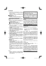 Preview for 78 page of HIKOKI NT 1850DA Handling Instructions Manual