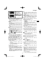 Preview for 105 page of HIKOKI NT 1850DA Handling Instructions Manual