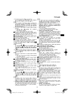 Preview for 107 page of HIKOKI NT 1850DA Handling Instructions Manual