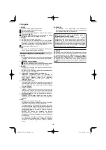 Preview for 108 page of HIKOKI NT 1850DA Handling Instructions Manual