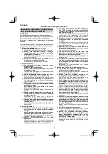 Preview for 112 page of HIKOKI NT 1850DA Handling Instructions Manual