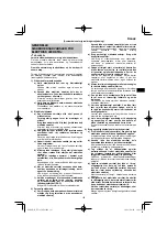 Preview for 125 page of HIKOKI NT 1850DA Handling Instructions Manual