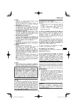 Preview for 179 page of HIKOKI NT 1850DA Handling Instructions Manual