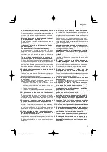 Предварительный просмотр 43 страницы HIKOKI NT 65MA4 Handling Instructions Manual