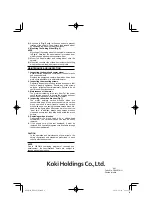 Предварительный просмотр 8 страницы HIKOKI PDA-125M Handling Instructions Manual